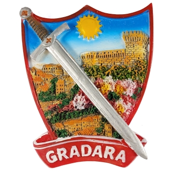 GRADARA WŁOCHY MAGNES WIDOK W HERBIE M00583