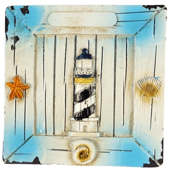 LATARNIA MORSKA MAGNES MINIATURKA W RAMCE M00613