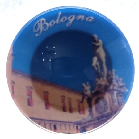 BOLONIA ITALIA MAGNES SZKLANY WIDOK M00835