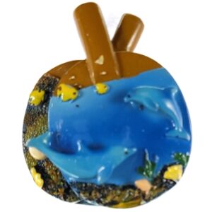 MAGNES NA LODÓWKĘ DELFINY I RYBKI NA PALETKACH M01291