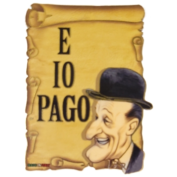 MAGNES NA LODÓWKĘ PAN W KAPELUSZU PŁACI M01315