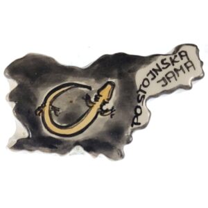 MAGNES NA LODÓWKĘ MALUNEK NA ŚCIANIE JASKINI POSTOJANSKA JAMA M13371