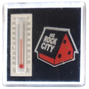 MAGNES NA LODÓWKĘ TERMOMETR I DOMEK Z OCIEPLONYM DACHEM M13376