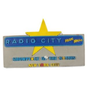 MAGNES NA LODÓWKĘ SZYLD RADIO CITY NOWEGO JORKU USA M13392