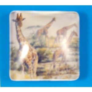 MAGNES NA LODÓWKĘ MAGNETKA ŻYRAFY Z GRUBEGO SZKŁA M01493