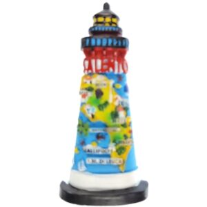 MAGNES NA LODÓWKĘ LATARNIA MORSKA Z MAPKĽ W SALENTO ITALIA M01536