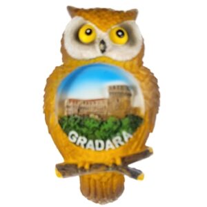 MAGNES NA LODÓWKĘ SOWA Z WIDOCZKIEM GRADARA ITALIA M01542