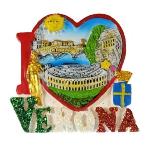 MAGNES NA LODÓWKĘ WIDOK W HERBIE WERONA M01552