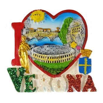 MAGNES NA LODÓWKĘ WIDOK W HERBIE WERONA M01552