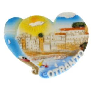 MAGNES NA LODÓWKĘ SERCE Z WIDOKIEM OTRANTO M01564