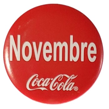 MAGNES NA LODÓWKĘ COCA-COLA MIESIĄC LISTOPAD M01825