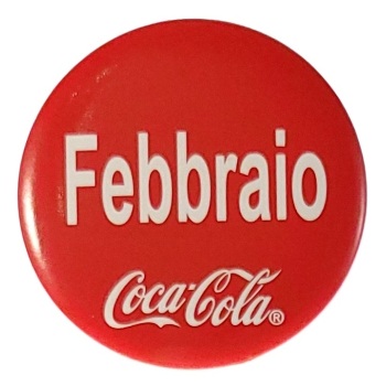 MAGNES NA LODÓWKĘ COCA-COLA MIESIĄC LUTY M01904