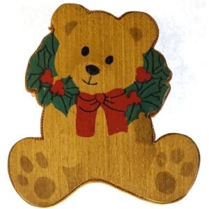 MAGNES NA LODÓWKĘ MIŚ DREWNIANY M01935