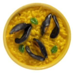 MAGNES NA LODÓWKĘ TALERZ Z RYŻEM I MULAMI M13472