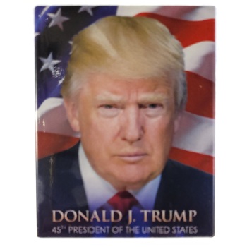 MAGNES NA LODÓWKĘ DONALD TRUMP NA TLE FLAGI M13505
