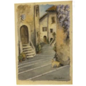 MAGNES NA LODÓWKĘ WIDOK NA STARE DOMKI WŁOSKIE M13518