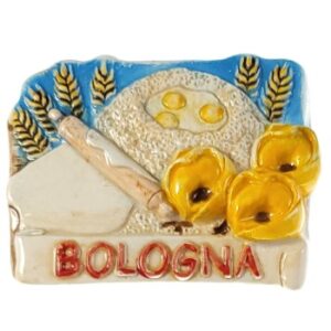 MAGNES NA LODÓWKĘ WYRABIANIE CIASTA JEDZENIE BOLONIA M13570