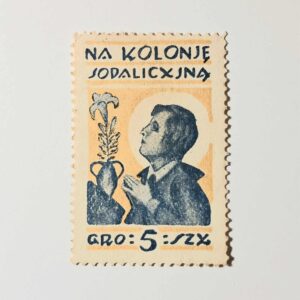 ZN 004 znaczek cegiełka - Na kolonię sodalicyjną groszy 5
