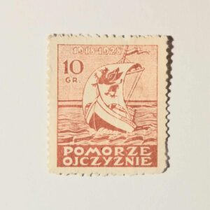 ZN 040 znaczek cegiełka - Pomorze Ojczyźnie 1918 - 1928   10 gr