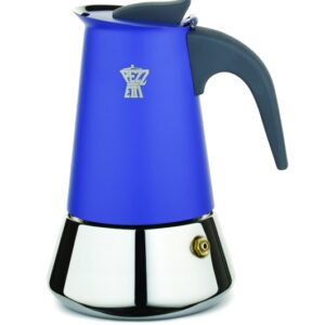 ZAPARZACZ PEZZETTI STEELEXPRESS TZ4 200 ml. + 4 SZT. FILIŻANEK ESPRESSO KOLOR INDYGO