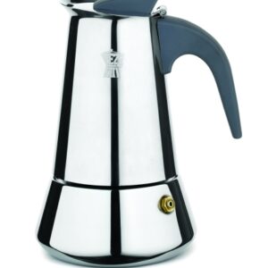 ZAPARZACZ PEZZETTI STEELEXPRESS TZ4 200 ml. + 4 SZT. FILIŻANEK ESPRESSO KOLOR STAL