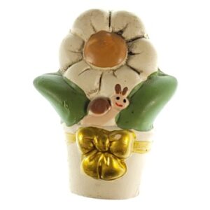 MAGNES NA LODÓWKĘ KWIAT W DONICZCE ŚLIMAK M01971