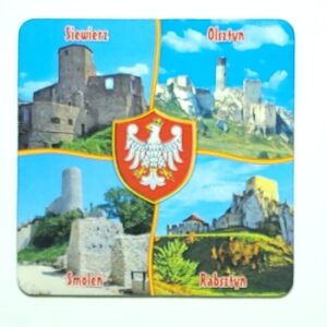 MAGNES NA LODÓWKĘ ZAMKI SIEWIERZ OLSZTYN SMOLEŃ RABSZTYN M02007