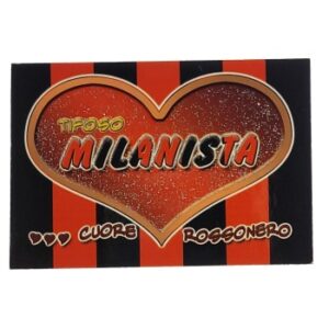 MAGNES NA LODÓWKĘ SERCE TIFOSO MILANISTA M02023