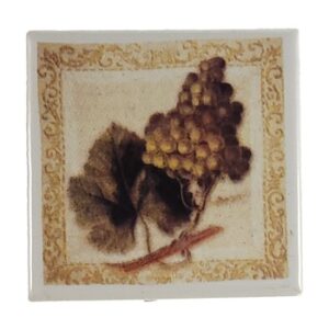 MAGNES NA LODÓWKĘ KAFELEK WINOGRONO CERAMIKA M02087