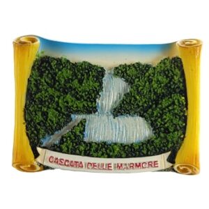 MAGNES NA LODÓWKĘ WODOSPAD MARMORE WŁOCHY NA ZWOJU PAPIRUSU M02170