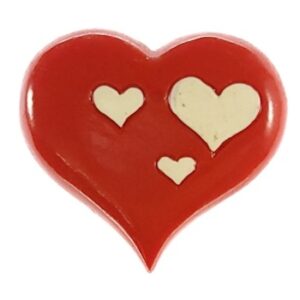 MAGNES NA LODÓWKĘ SERCE Z SERCAMI M02232