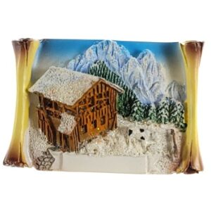 MAGNES NA LODÓWKĘ SCHRONISKO NA TLE ALP NA ZWOJY PAPIRUSU M02327