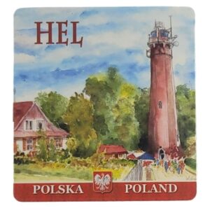 MAGNES NA LODÓWKĘ WIDOK LATARNIA MORSKA HEL M02503