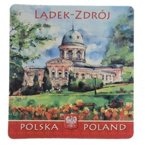 MAGNES NA LODÓWKĘ WIDOK KOŚCIÓŁ LĄDEK ZDRÓJ M02555