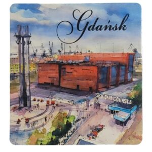 MAGNES NA LODÓWKĘ WIDOK GDAŃSK ŻURAW M02559