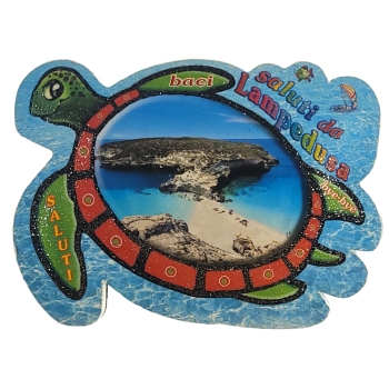 MAGNES NA LODÓWKĘ LAMPEDUSA WIDOCZEK W ZÓŁWIU M02569