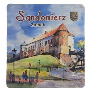 MAGNES NA LODÓWKĘ AKWARELA SANDOMIERZ ZAMEK M02570