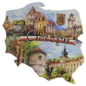 MAGNES NA LODÓWKĘ AKWARELE CIESZYN KUNTUR POLSKI M02600