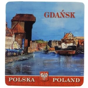 MAGNES NA LODÓWKĘ AKWARELA ŻURAW GDAŃSK M02684