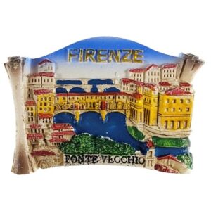 MAGNES NA LODÓWKĘ WIADUKT FLORENCJA NA ZWOJU PAPIRUSU M02801