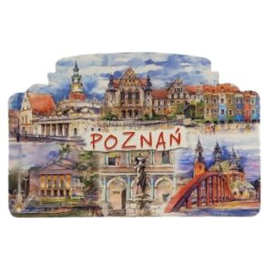MAGNES NA LODÓWKĘ POZNAŃ WIDOKI AKWARELE M02807