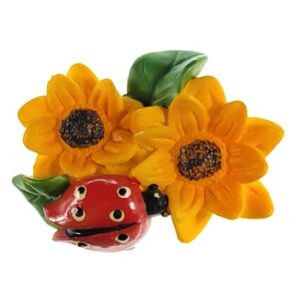 MAGNES NA LODÓWKĘ KWIATY BIEDRONKA TWORZYWO M02894