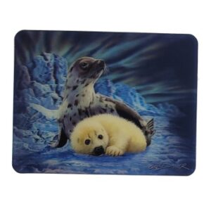 MAGNES NA LODÓWKĘ FOKA Z MŁODYM ZWIERZĘTA 3D TRÓJWYMIAROWE M03100