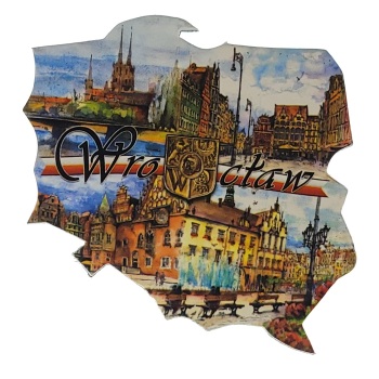 MAGNES NA LODÓWKĘ AWARELE WROCŁAW M03149