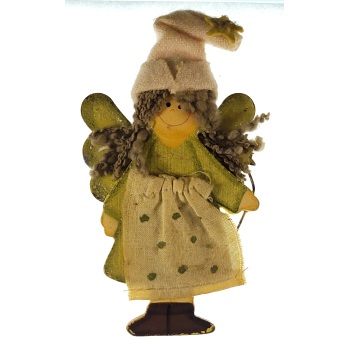 MAGNES NA LODÓWKĘ ANIOŁEK W CZAPCE ZAWIESZKA NA CHOINKĘ M03526