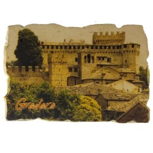 MAGNES GRADARA WIDOK ZABYTEK STYLIZACJA NA MALUNEK GRUBY KAMIEŃ M03529