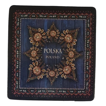 MAGNES NA LODÓWKĘ AKWARELA WZORY LUDOWE M03549