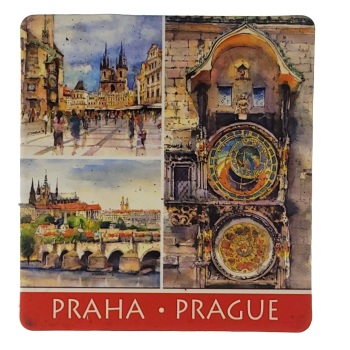 MAGNES NA LODÓWKĘ AKWARELA PRAHA CZECHY M03552