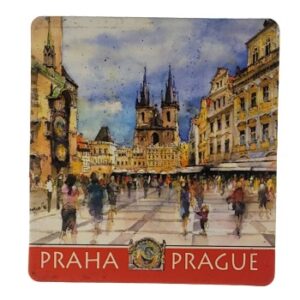 MAGNES NA LODÓWKĘ AKWARELA PRAHA CZECHY M03553