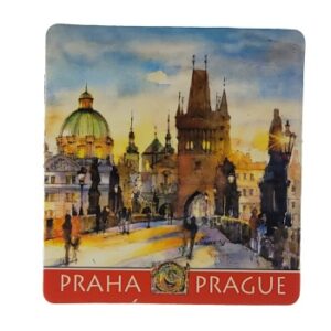 MAGNES NA LODÓWKĘ AKWARELA PRAHA CZECHY M03554